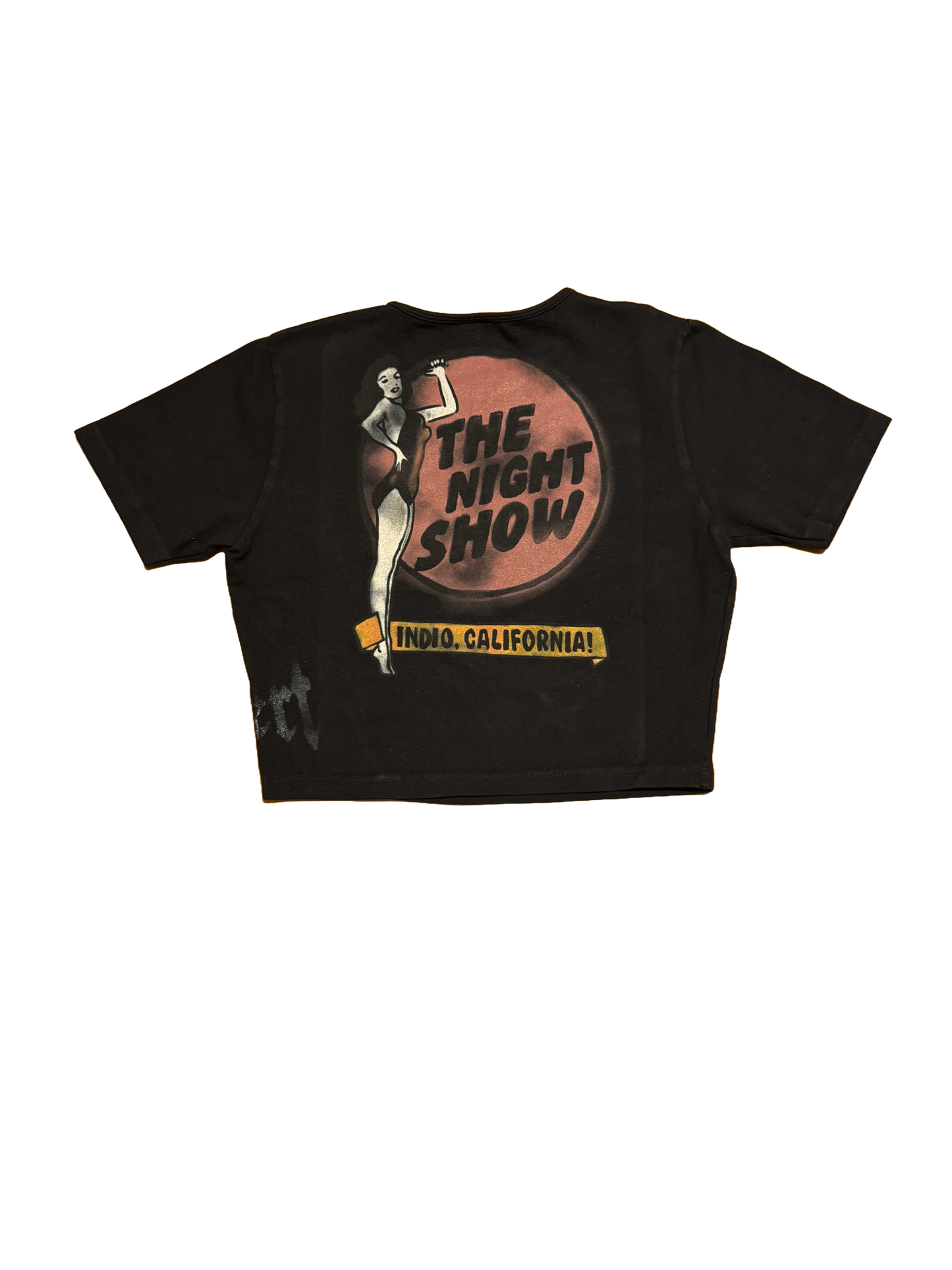Travis Scott Coachella The Nightshow Cropped Tee