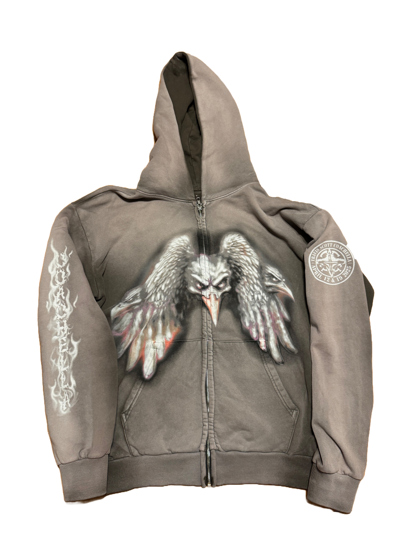 Travis Scott Coachella Birds Zip Hoodie