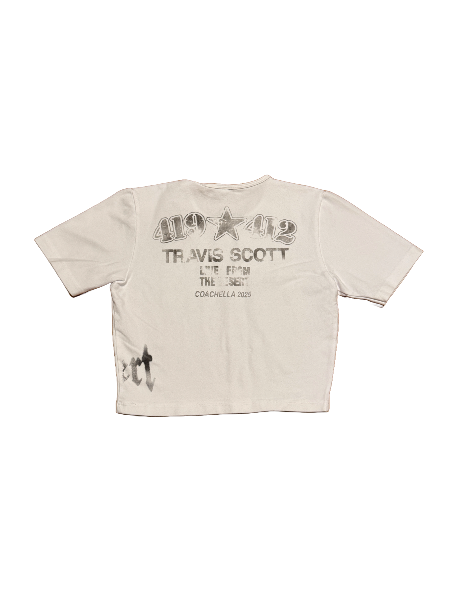 Travis Scott Coachella I Hate It Here Cropped Tee