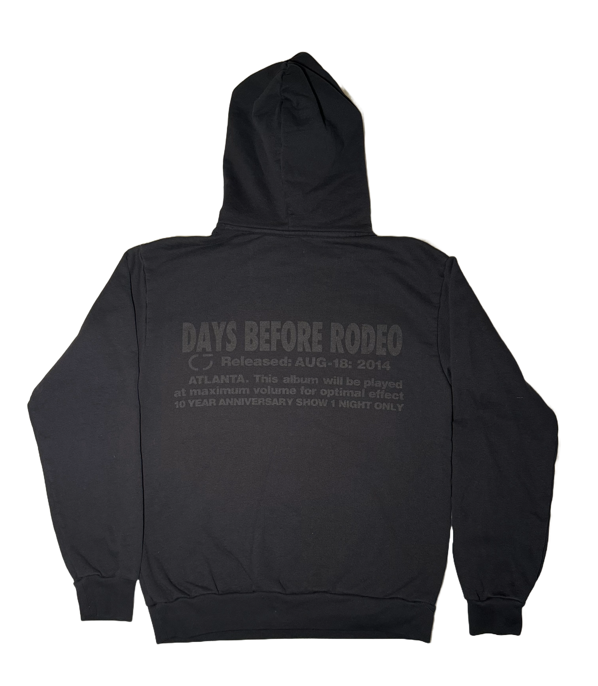Travis Scott Days Before Rodeo Hoodie exclusive concert merch