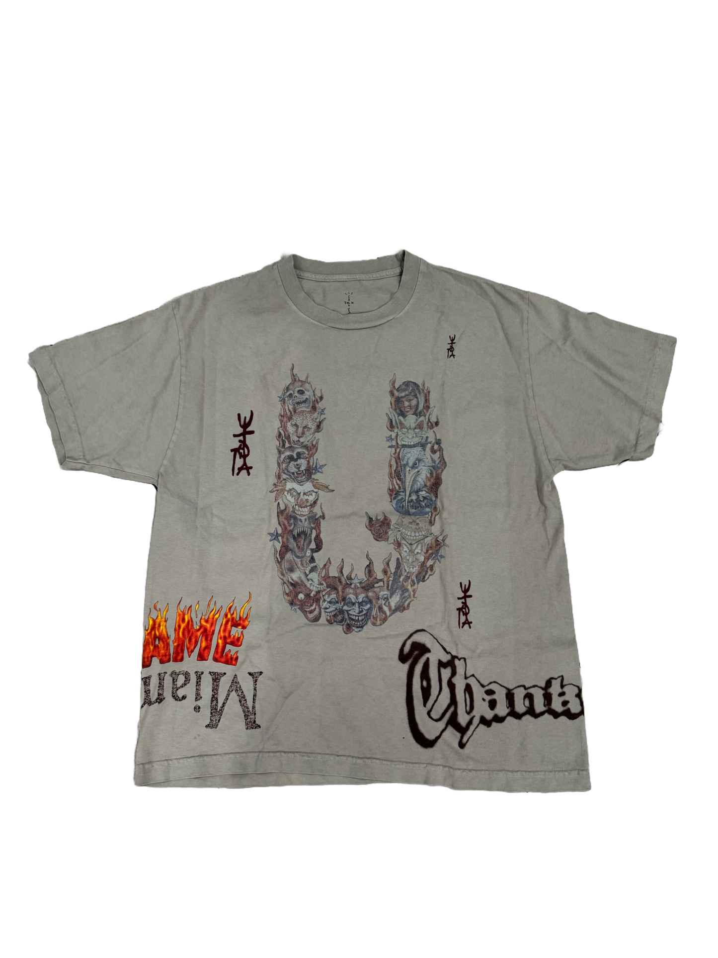 Utopia Rolling Loud Flame Tee Travis Scott merch poster