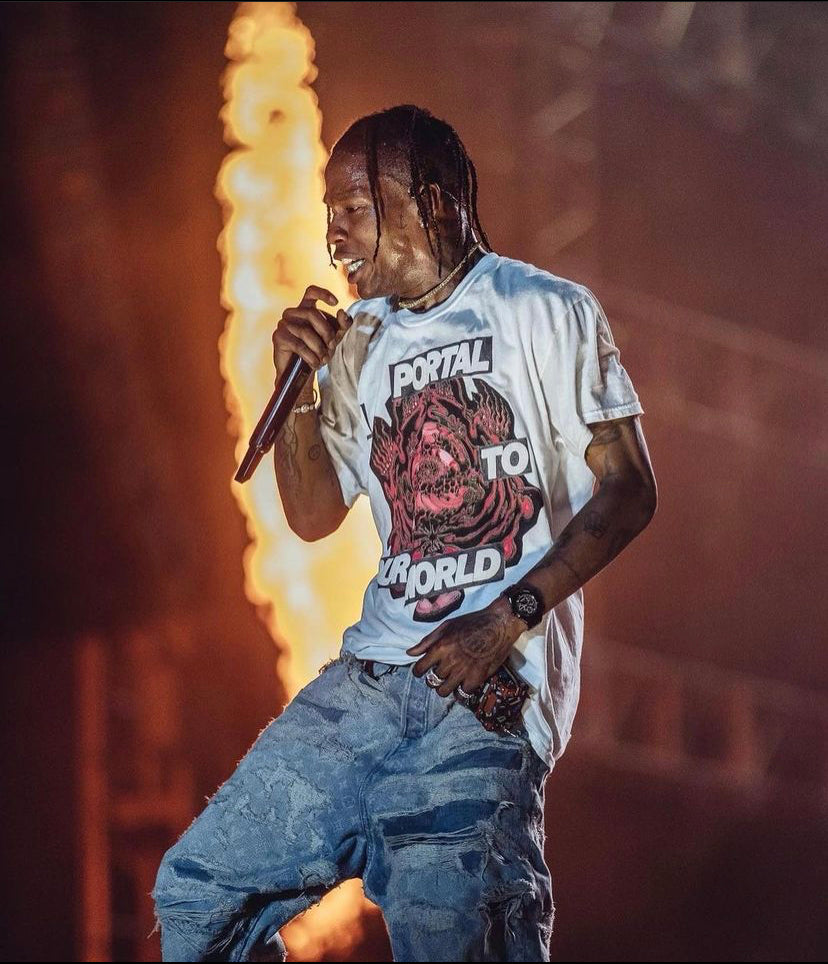 Travis Scott Rolling Loud Miami White T-Shirt 2021 merch