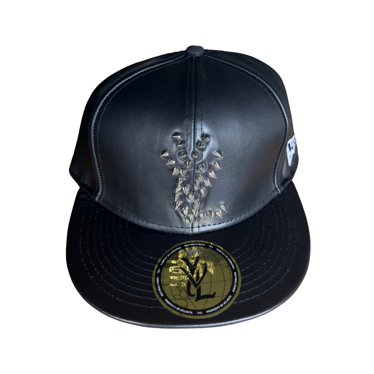 YVL Studded Leather Hat