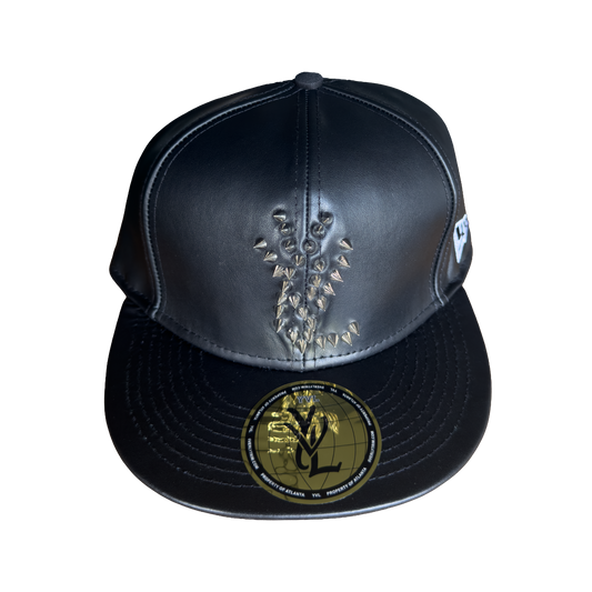 YVL Studded Leather Hat
