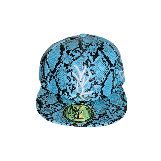 YVL Turquoise Snakeskin Hat