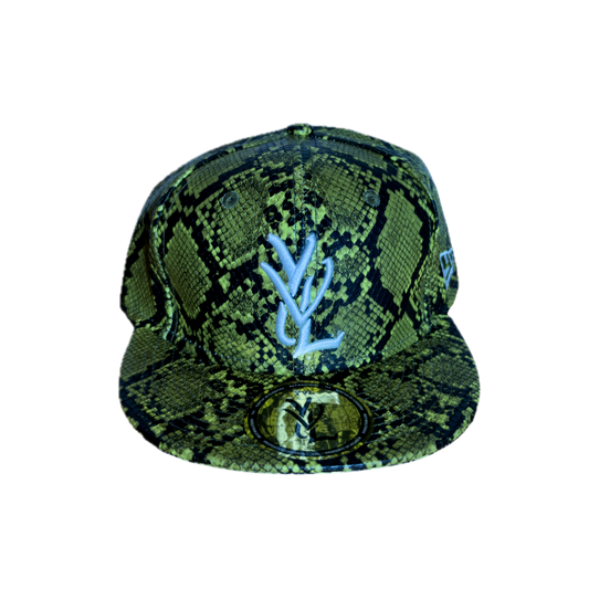 YVL Green Snakeskin Hat
