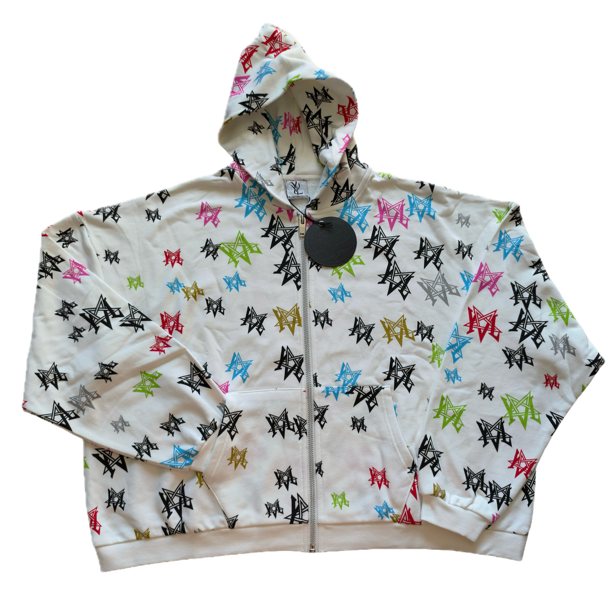 YVL Pentagram Graffiti hoodie