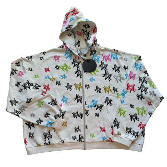 YVL Pentagram Graffiti hoodie