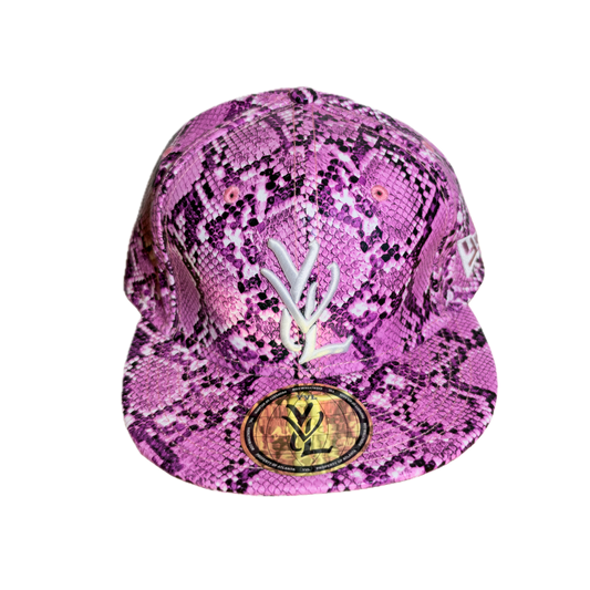 YVL Pink Snakeskin Hat