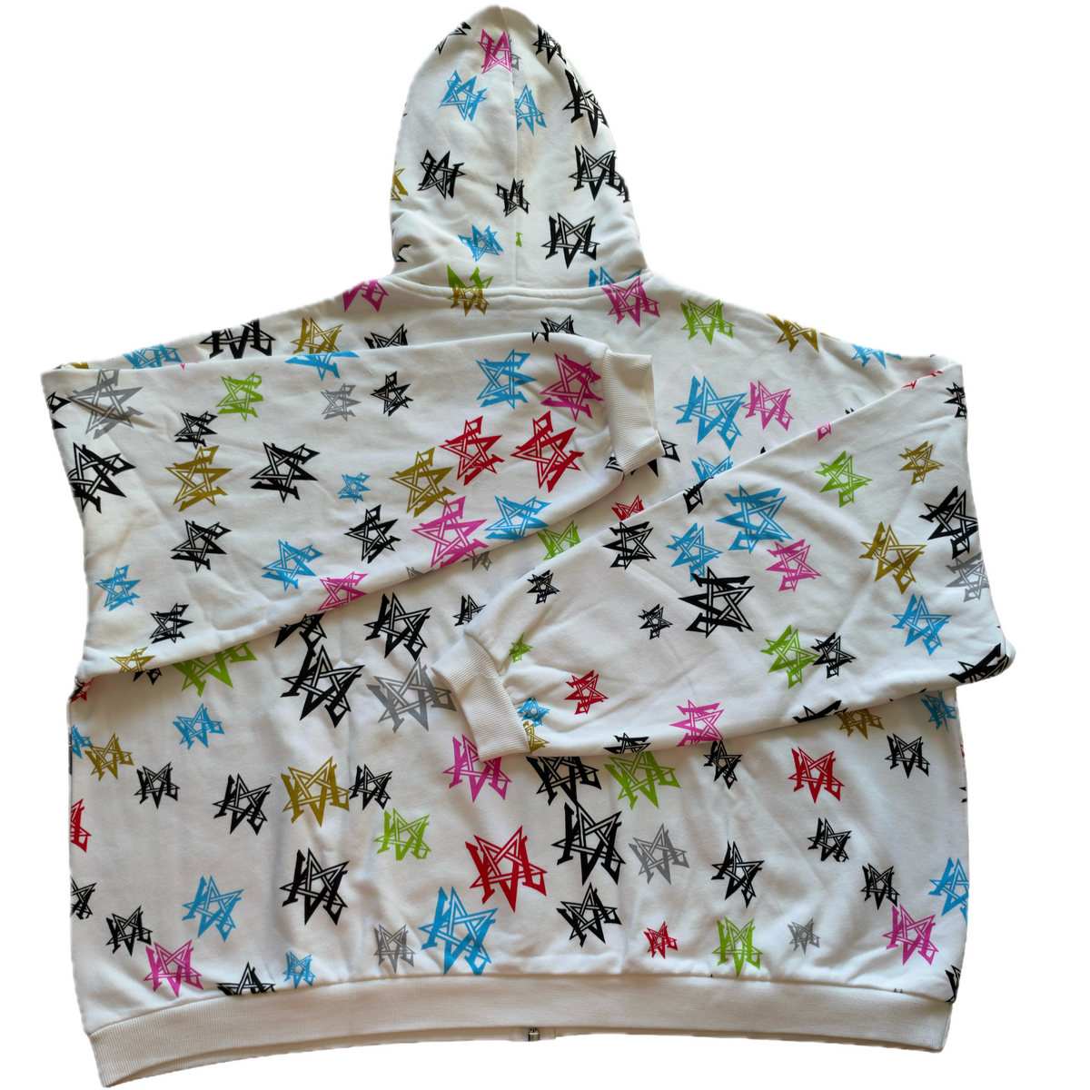 YVL Pentagram Graffiti hoodie
