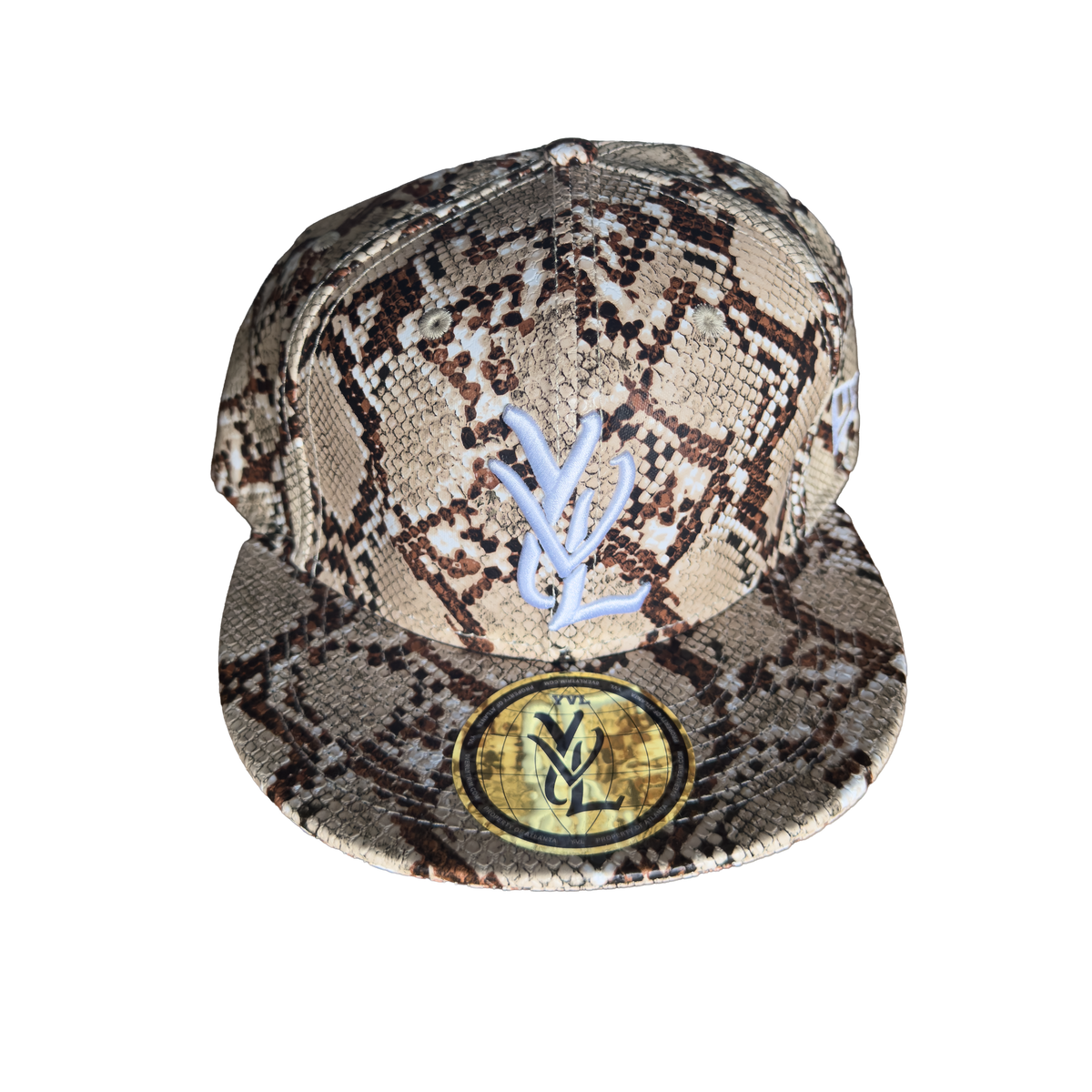 YVL Beige Snakeskin Hat