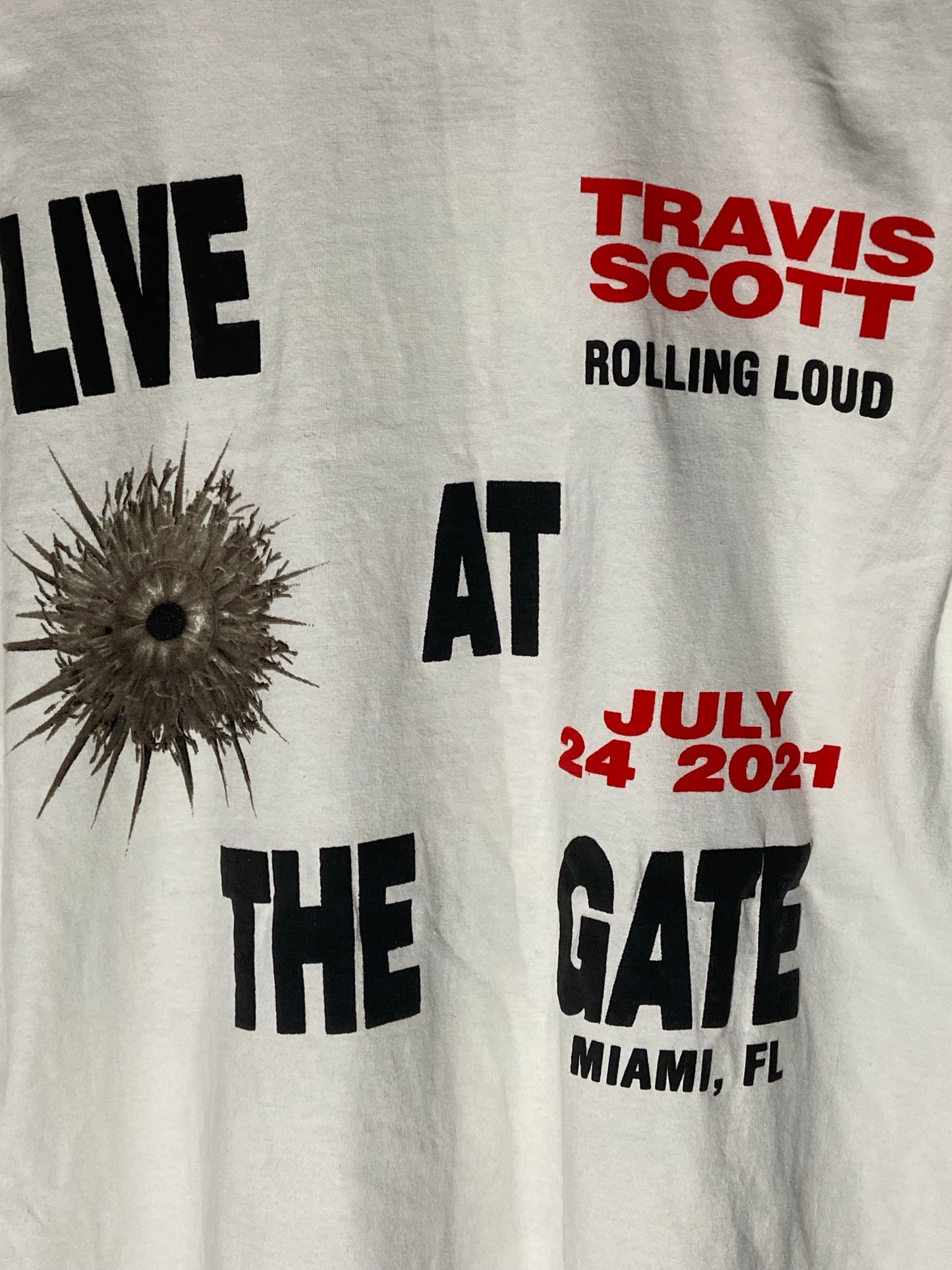 Travis Scott Rolling Loud Miami White T-Shirt