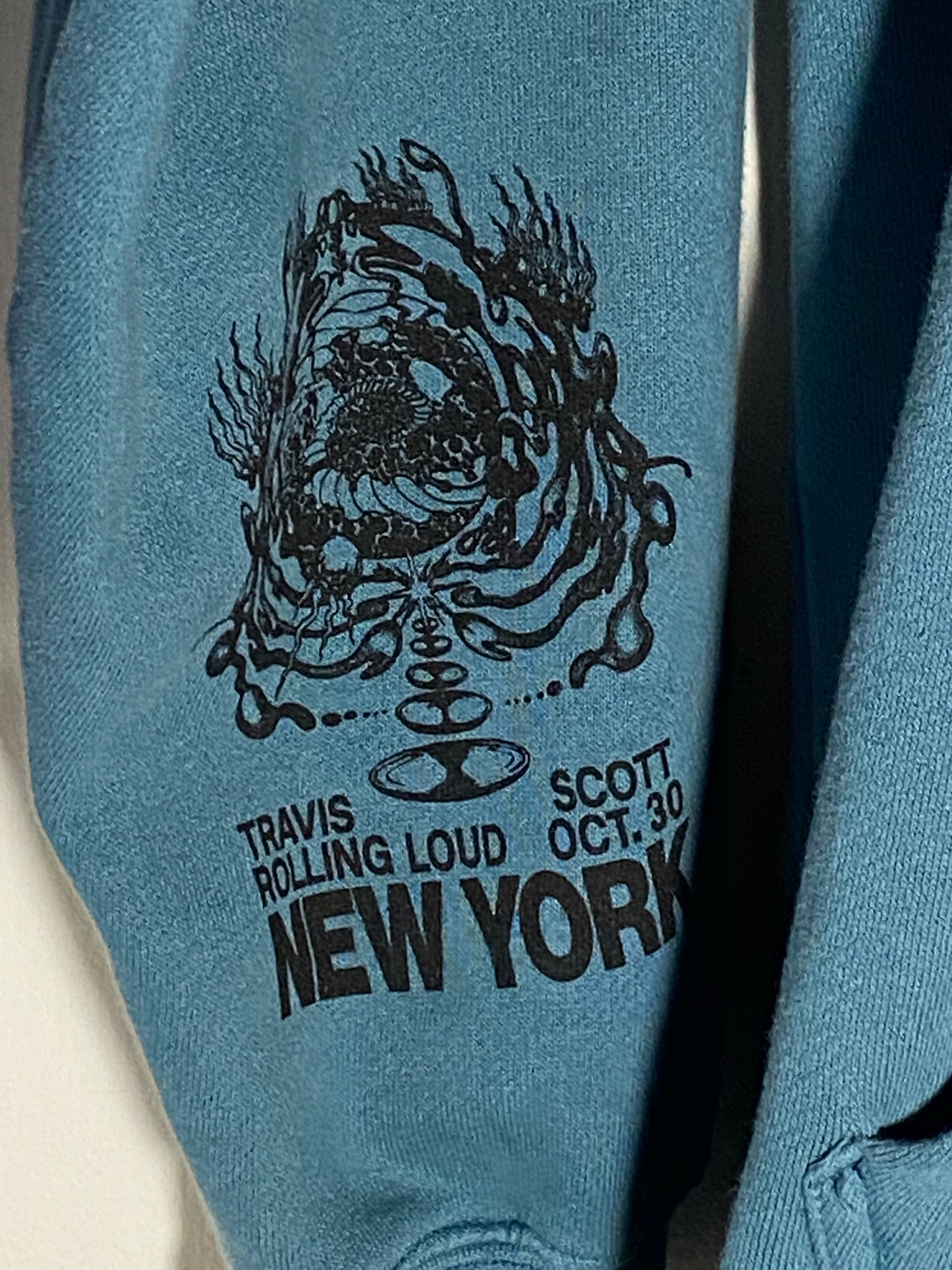 Travis Scott Rolling Loud NYC Blue Hoodie