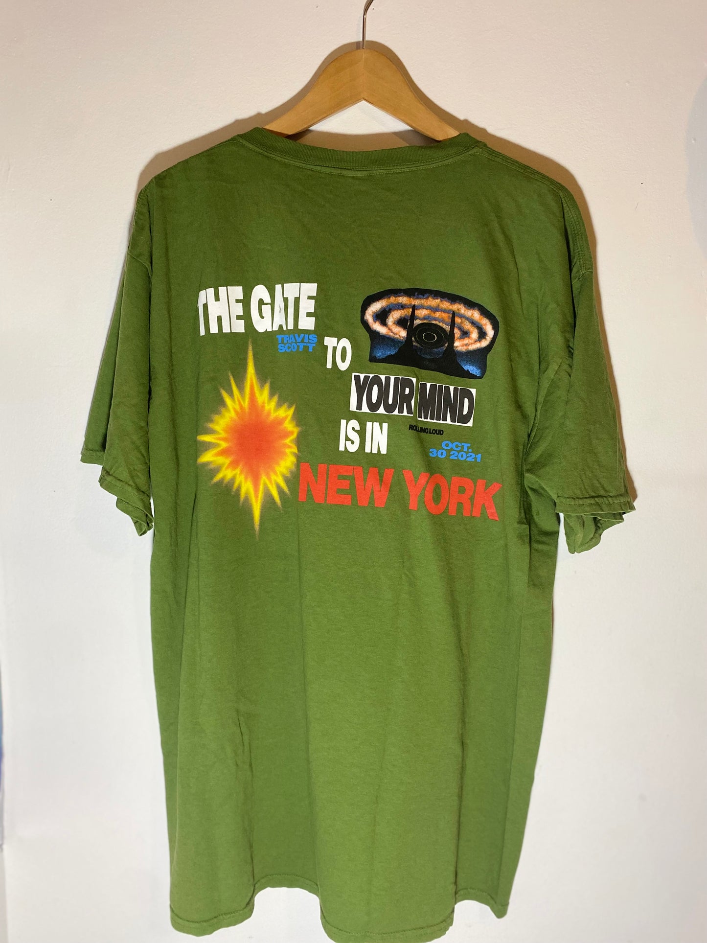 Travis Scott Rolling Loud New York Green T-Shirt