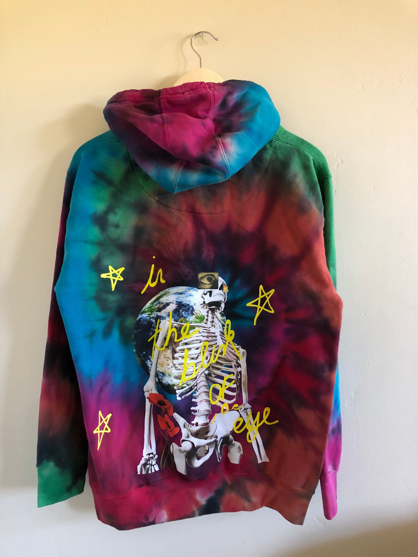 Astroworld Europe Skeleton Tie Dye Hoodie