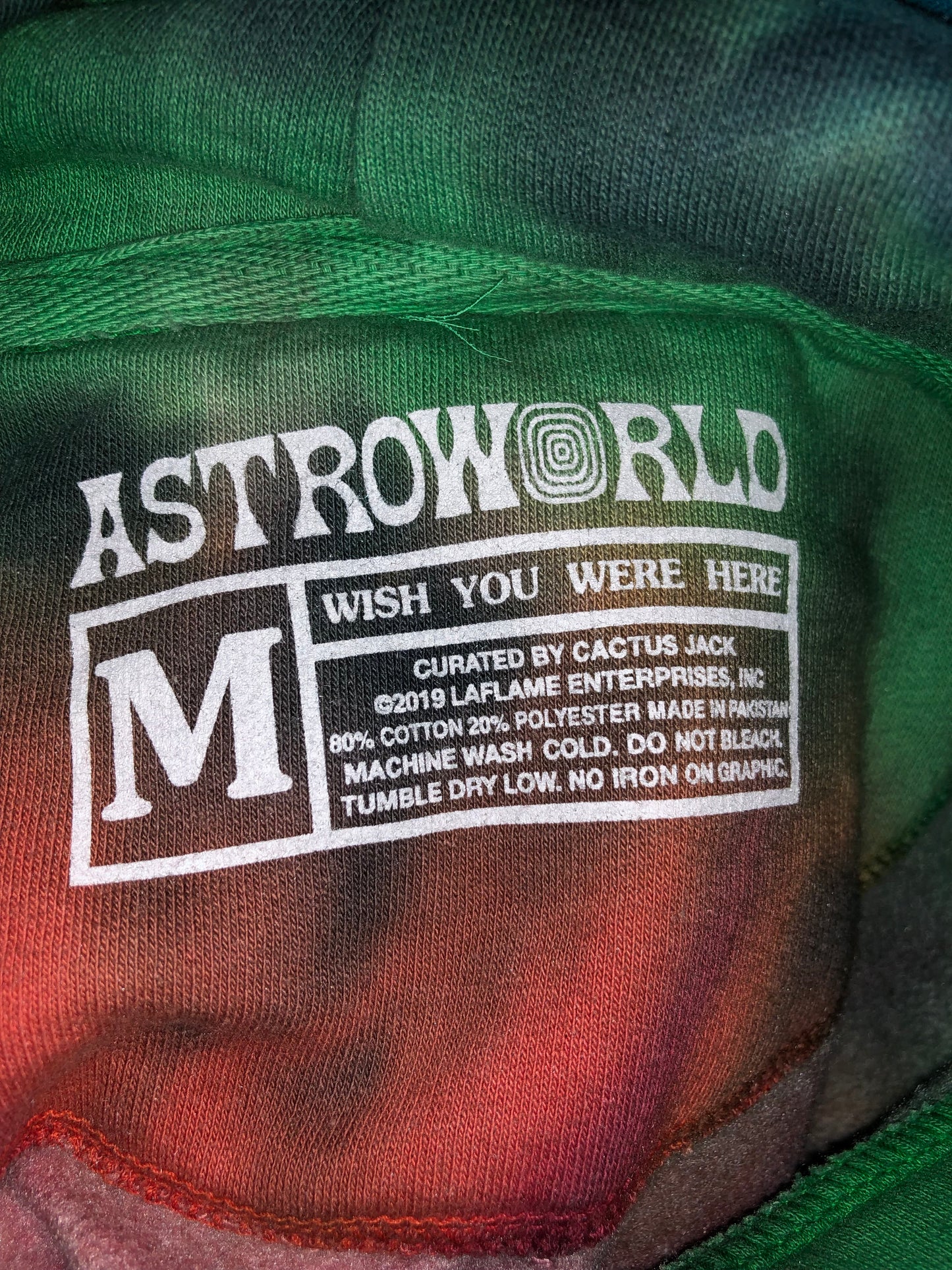 Astroworld Europe Skeleton Tie Dye Hoodie